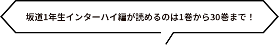 坂道1年生インターハイ編が読めるのは1巻から27巻まで！