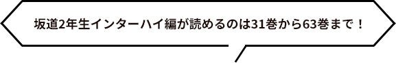 坂道2年生インターハイ編が読めるのは28巻から63巻まで！